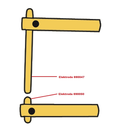 Obrázek Elektroda pro čelisti XA1 Telwin 690050